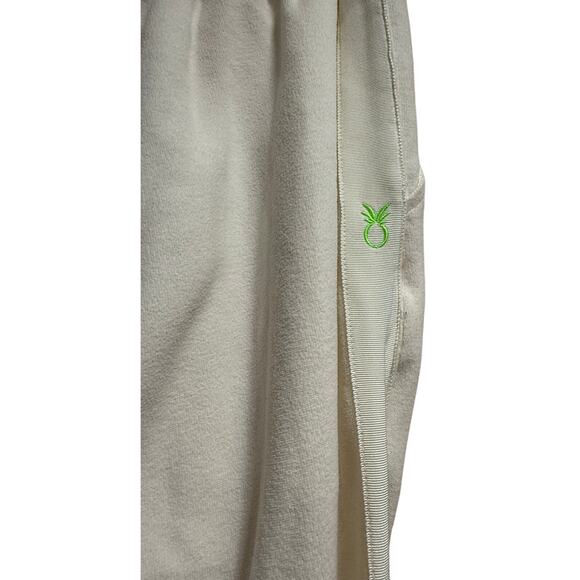 Dudley Stephens White Terry Fleece Elastic Waist Size Large Sweatpants - Picture 5 of 6